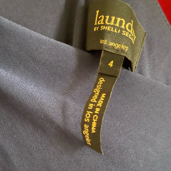 Laundry By Shelly Segal Navy Blue Evening Gown - Picture 6 of 6